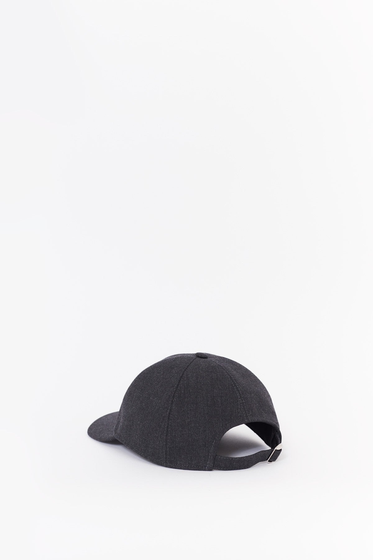 LANVIN ANTHRACITE GREY BASEBALL CAP