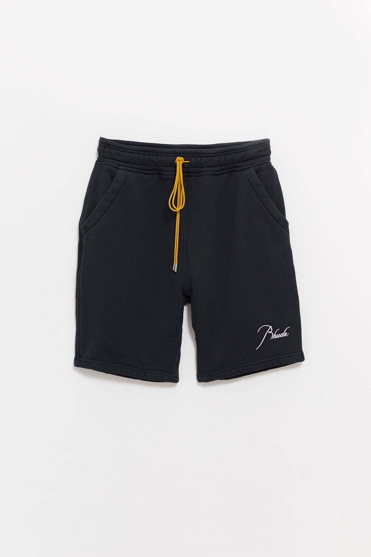 RHUDE VINTAGE BLACK SWEATSHORTS