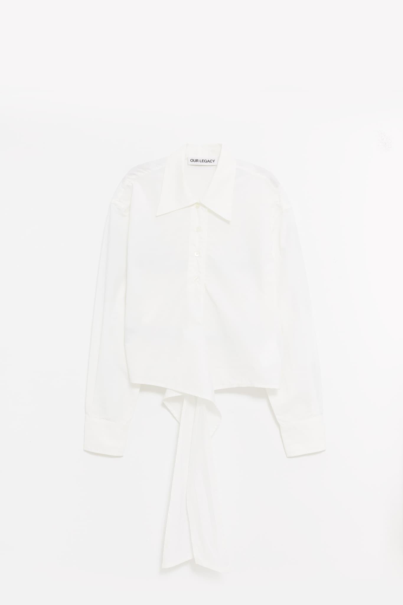 OUR LEGACY WHITE ORGANIC POPLIN NANNAS SHIRT