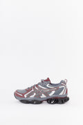 ASICS KHAKI SHEET ROCK DARK CHERRY GEL QUANTUM KINETIC SNEAKERS