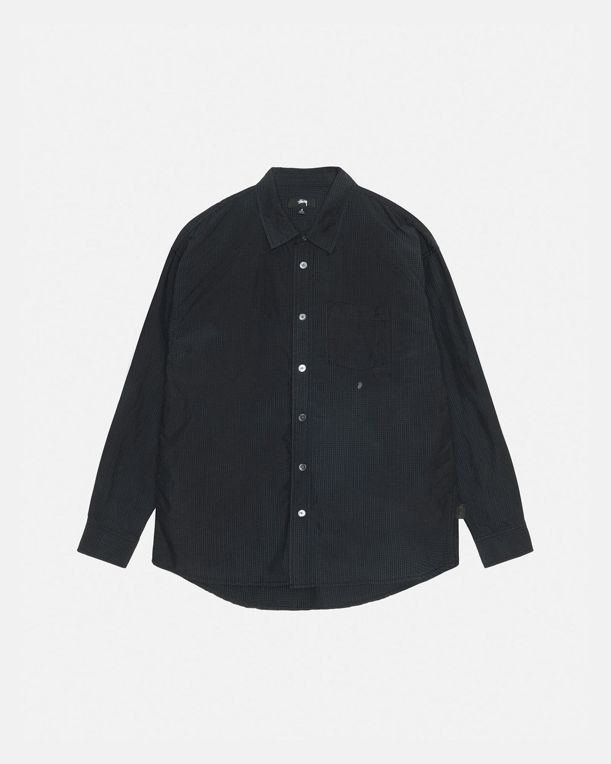 STUSSY BLUE CLASSIC SPRAYED SHIRT