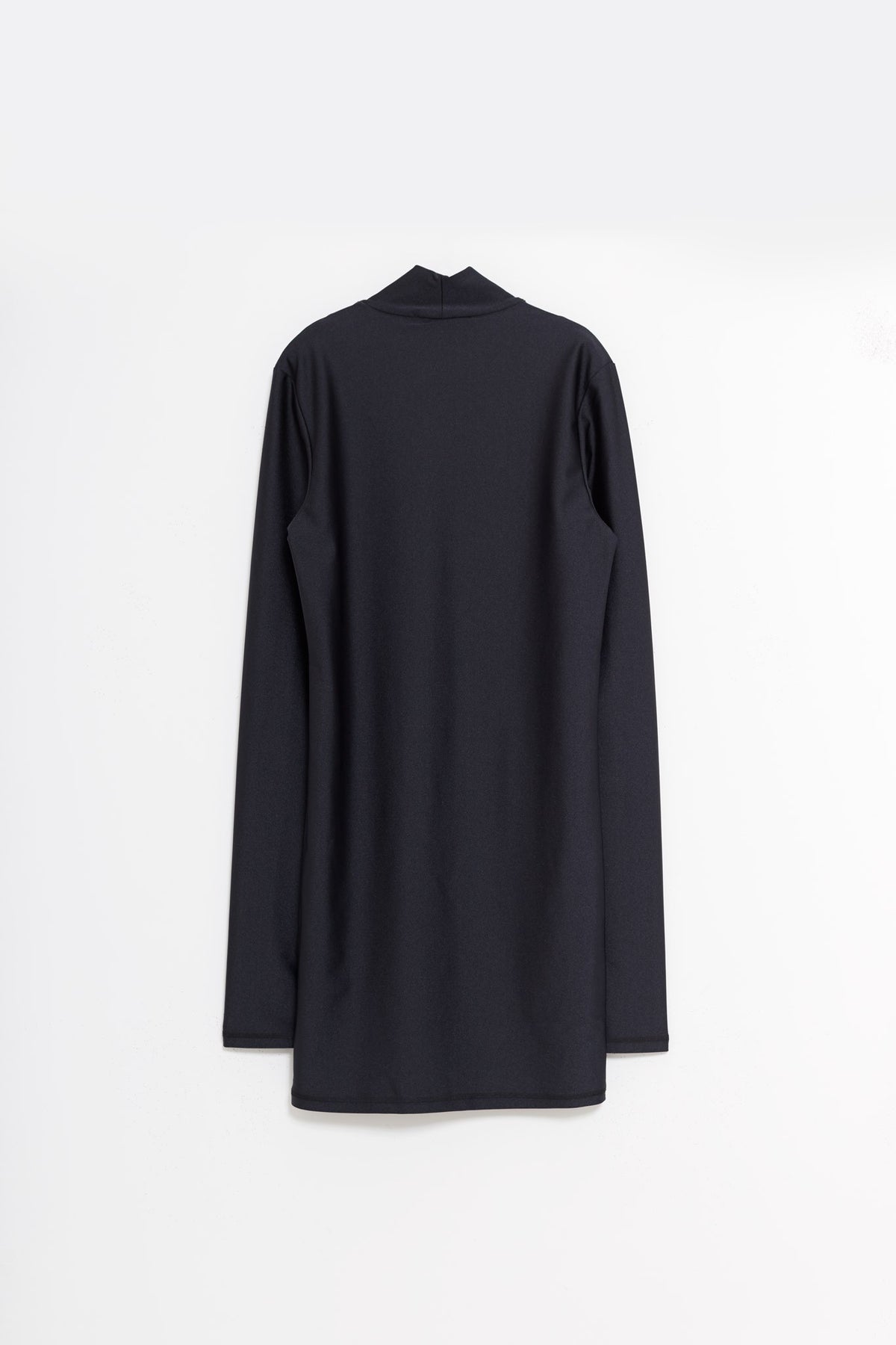 COPERNI BLACK HIGH NECK FITTED MINI DRESS