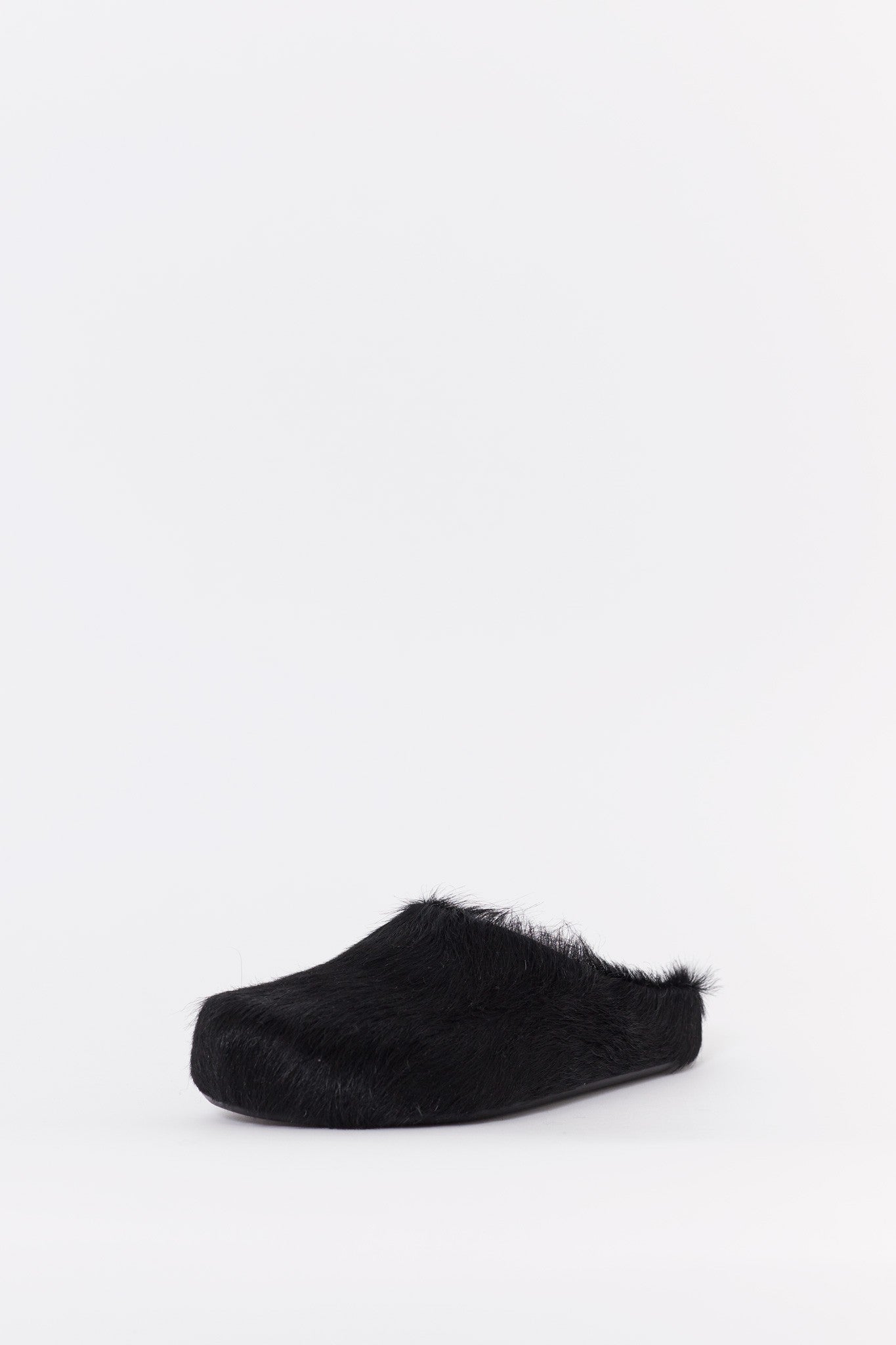 MARNI BLACK FUSSBET SABOT LOAFERS