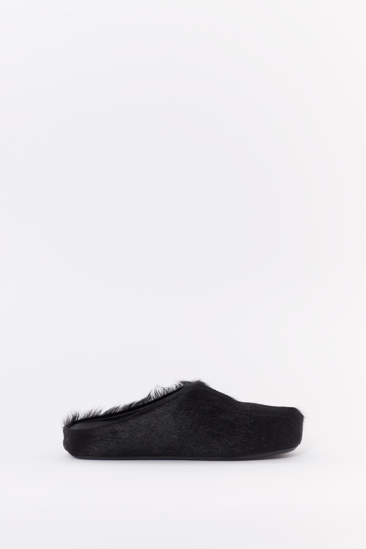 MARNI BLACK FUSSBET SABOT LOAFERS