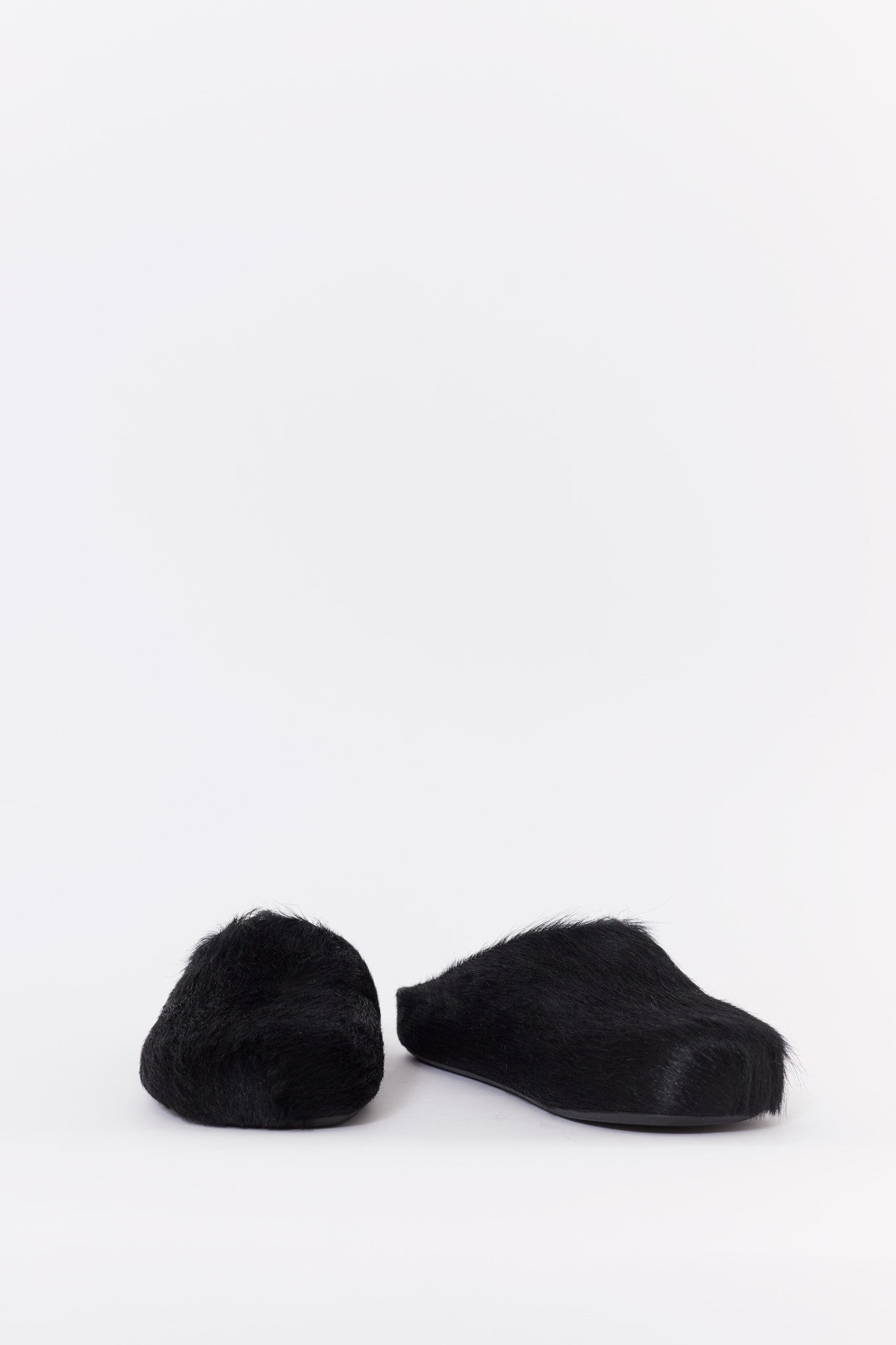 MARNI BLACK FUSSBET SABOT LOAFERS