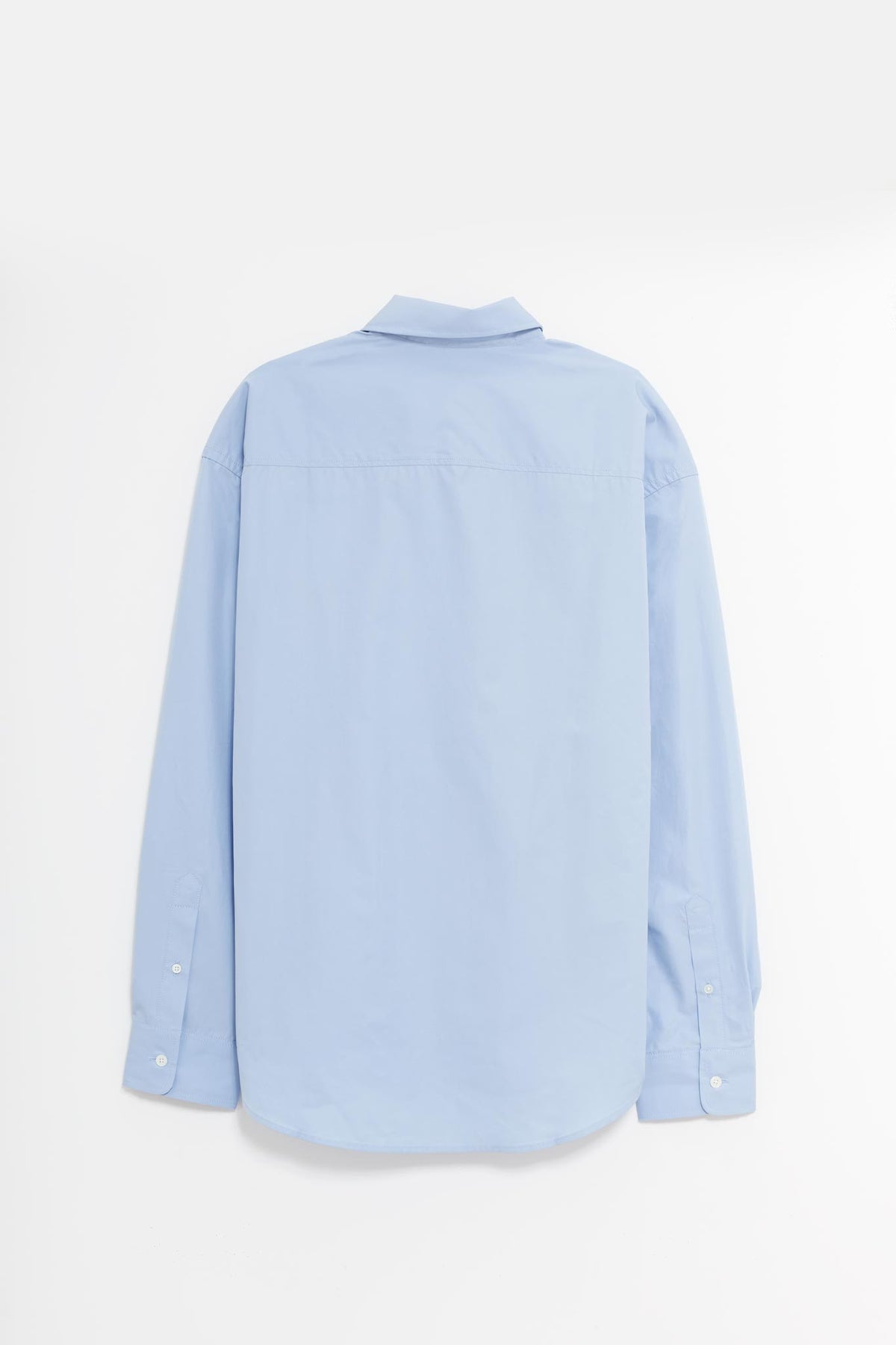 AMI CASHMERE BLUE BOXY FIT SHIRT