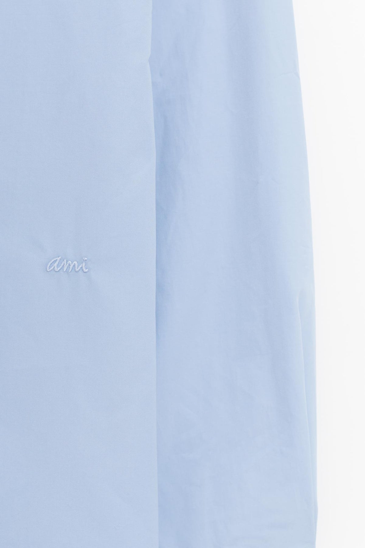 AMI CASHMERE BLUE BOXY FIT SHIRT