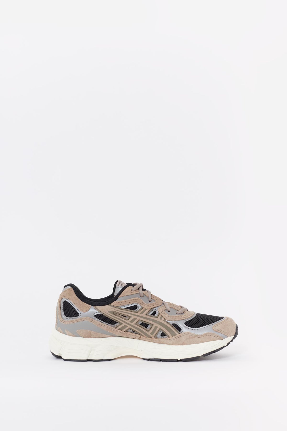 ASICS BLACK GREIGE GEL NYC SNEAKERS
