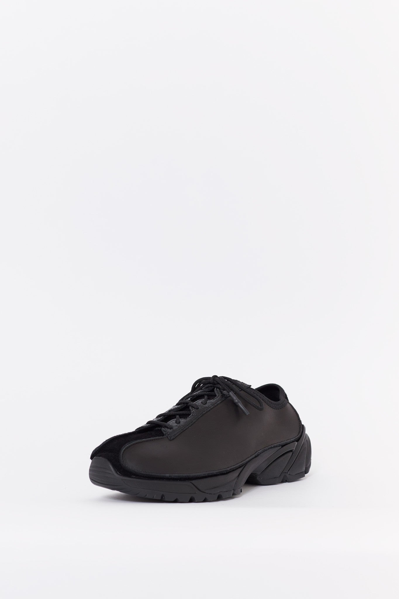 OUR LEGACY BLACK LEATHER KLOVE SNEAKERS