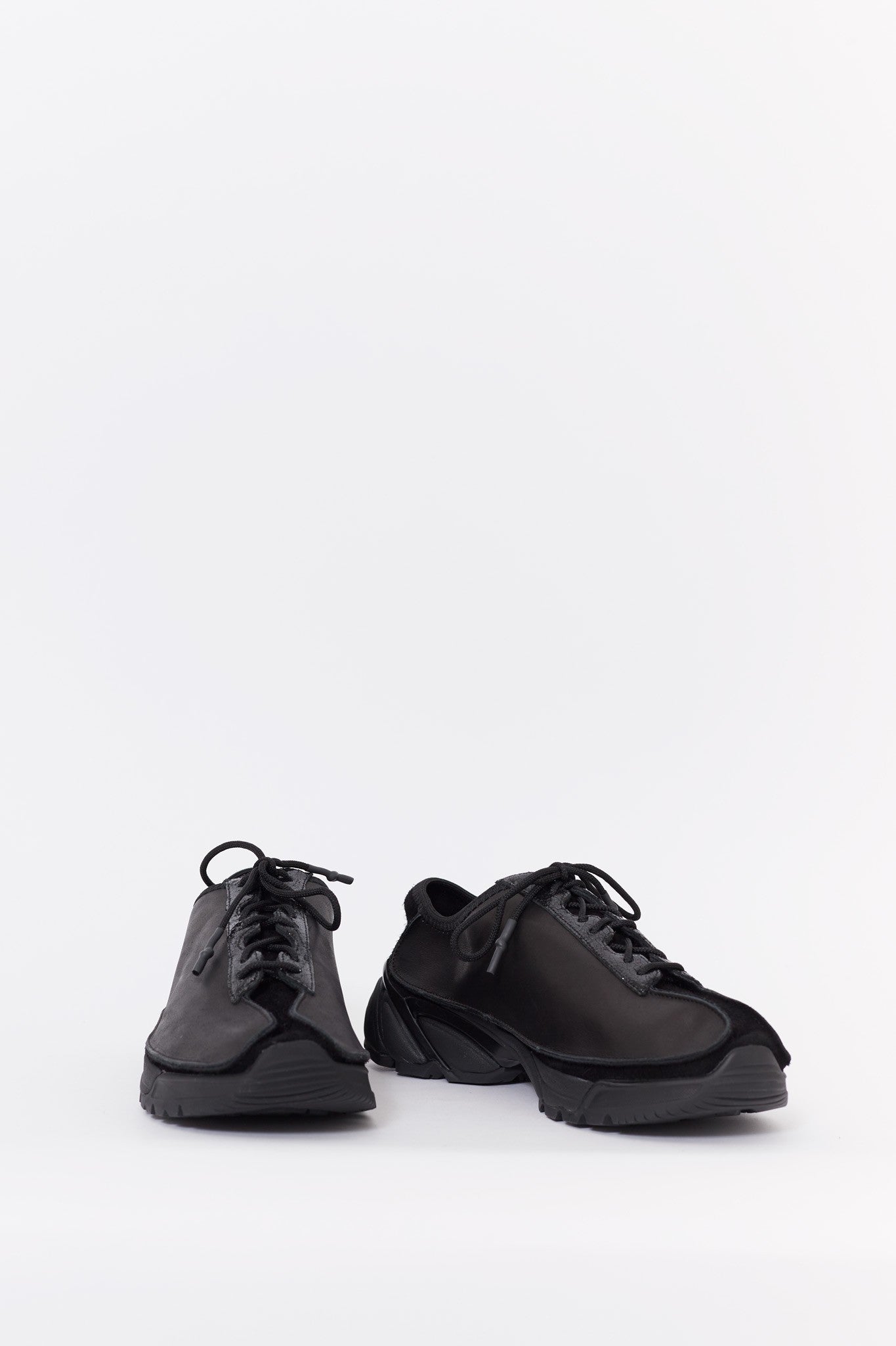 OUR LEGACY BLACK LEATHER KLOVE SNEAKERS