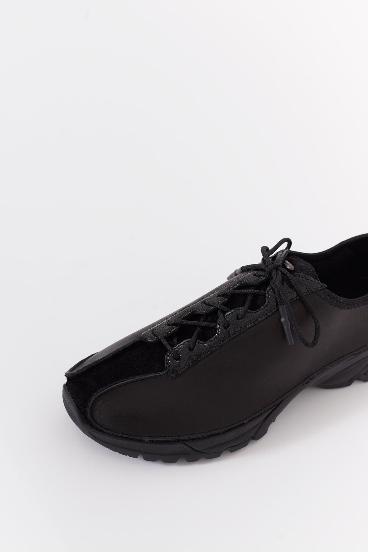 OUR LEGACY BLACK LEATHER KLOVE SNEAKERS