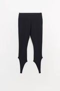 COURREGES BLACK REVERSED TECH JERSEY PANTS