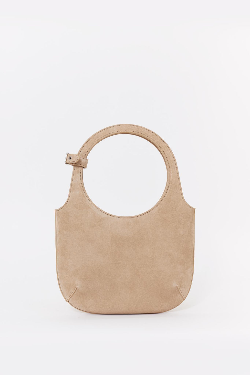 COURREGES FAWN HOLY SUEDE BAG