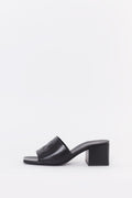 COURREGES BLACK HERITAGE SHADOW SANDALS