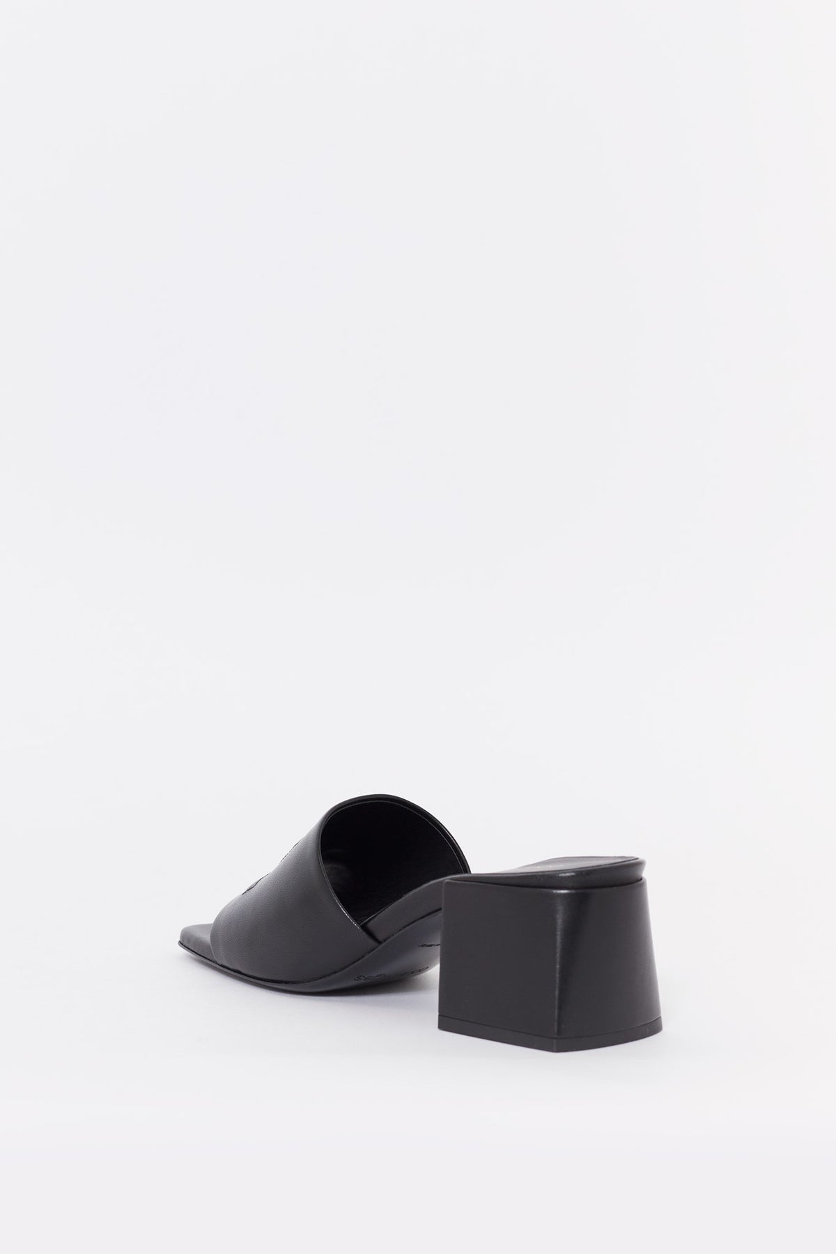 COURREGES BLACK HERITAGE SHADOW SANDALS