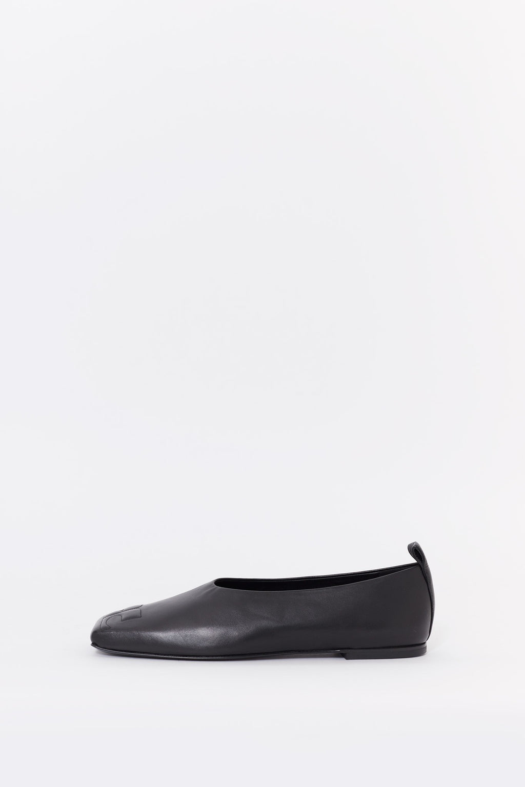 COURREGES BLACK AC HERITAGE NAPPA LEATHER LOAFERS