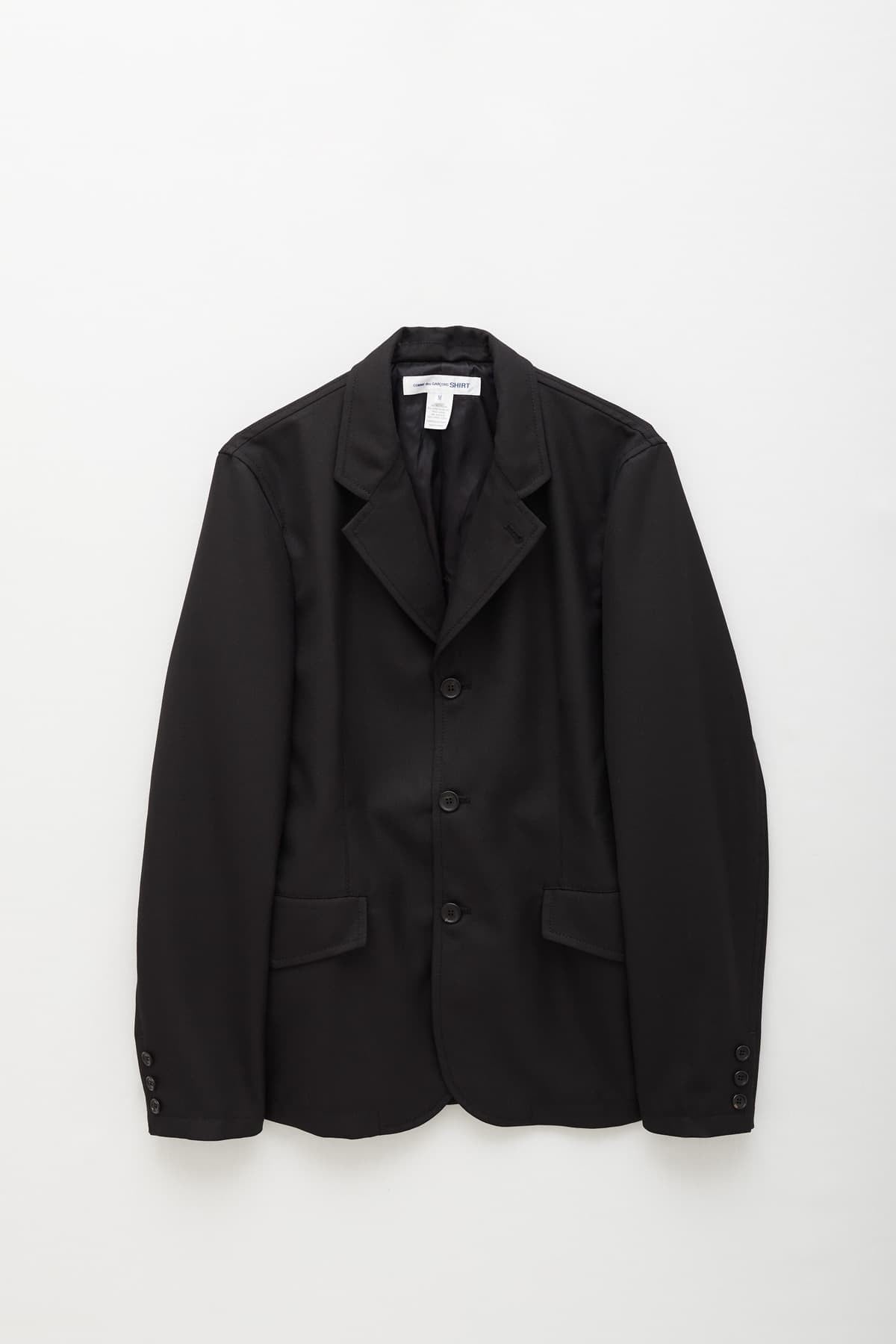 COMME DES GARCONS SHIRT BLACK FKJ006 SUIT JACKET