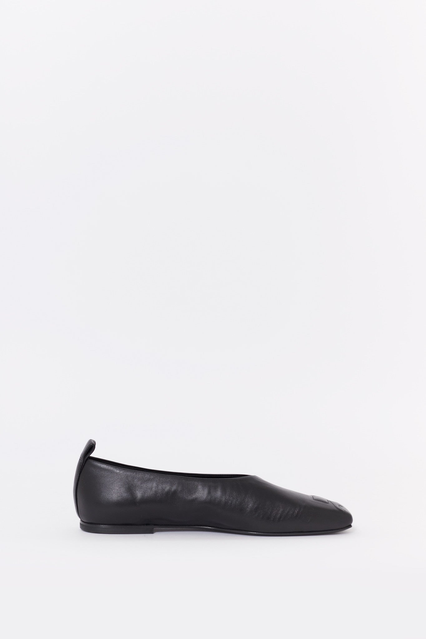 COURREGES BLACK AC HERITAGE NAPPA LEATHER LOAFERS