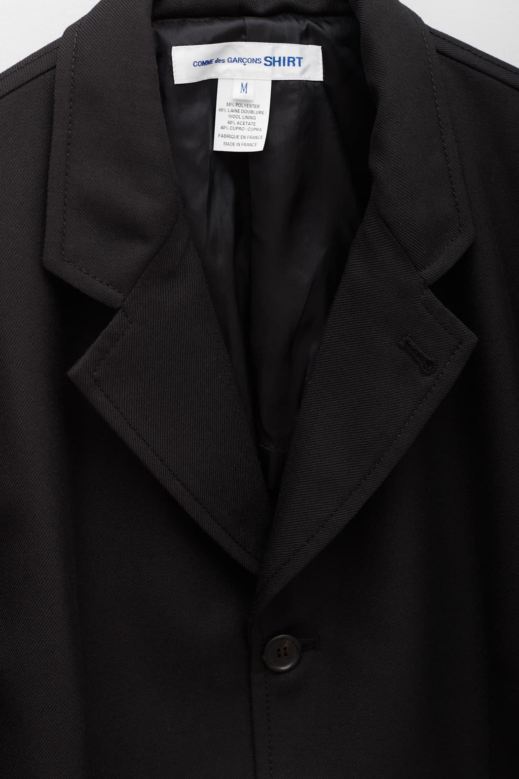 COMME DES GARCONS SHIRT BLACK FKJ006 SUIT JACKET