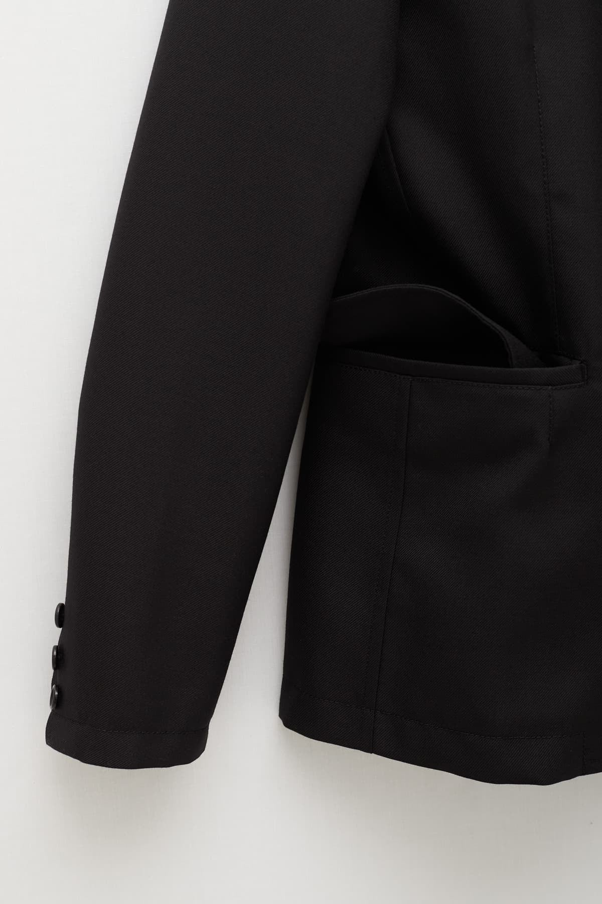 COMME DES GARCONS SHIRT BLACK FKJ006 SUIT JACKET