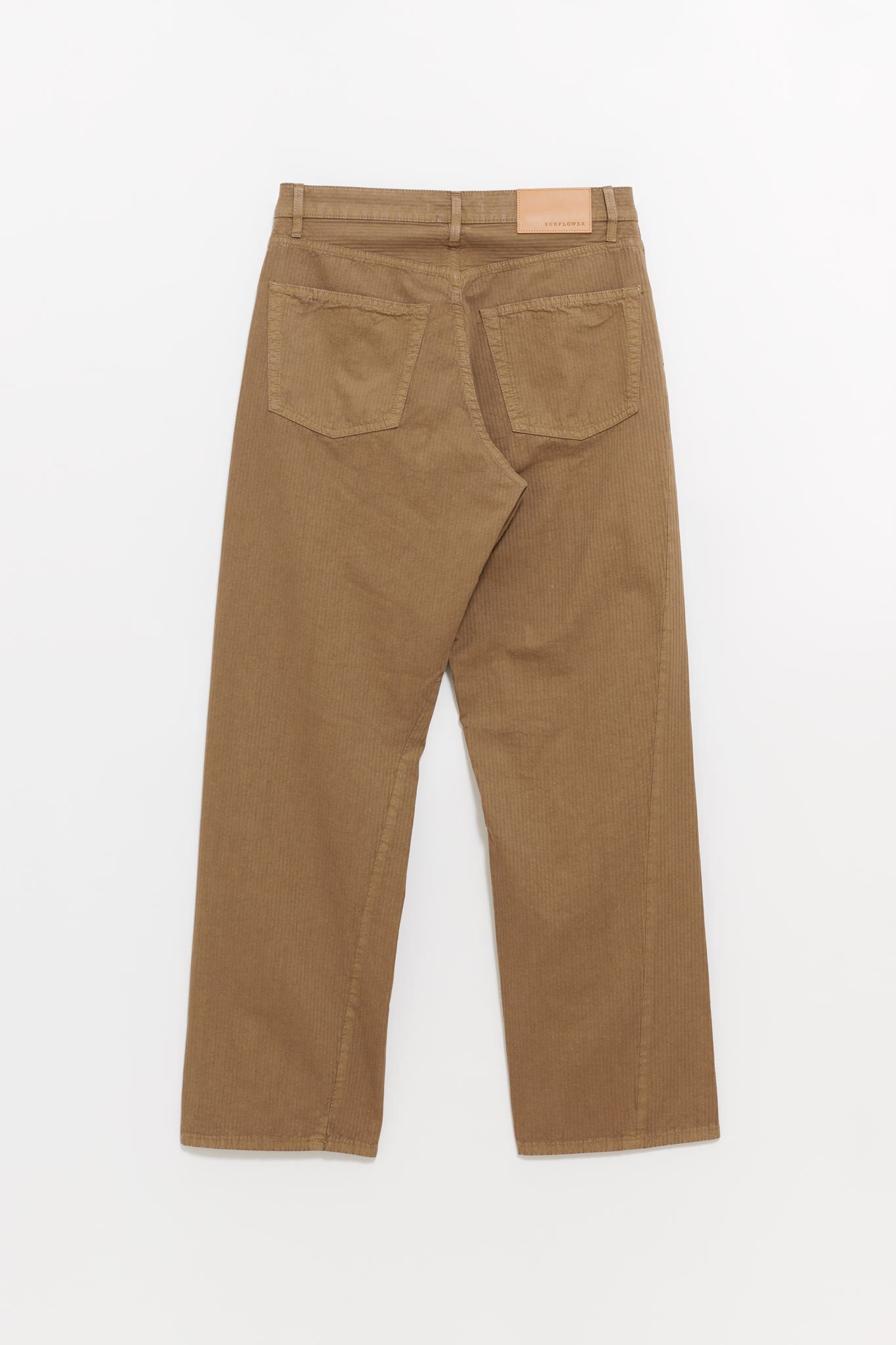 SUNFLOWER LIGHT BROWN WIDE TWIST TROUSER