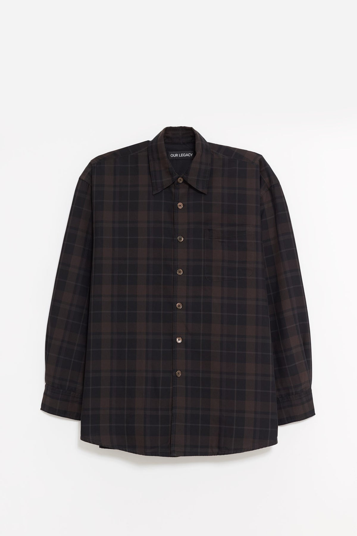 OUR LEGACY BLACK SHEER BORROWED SHIRT