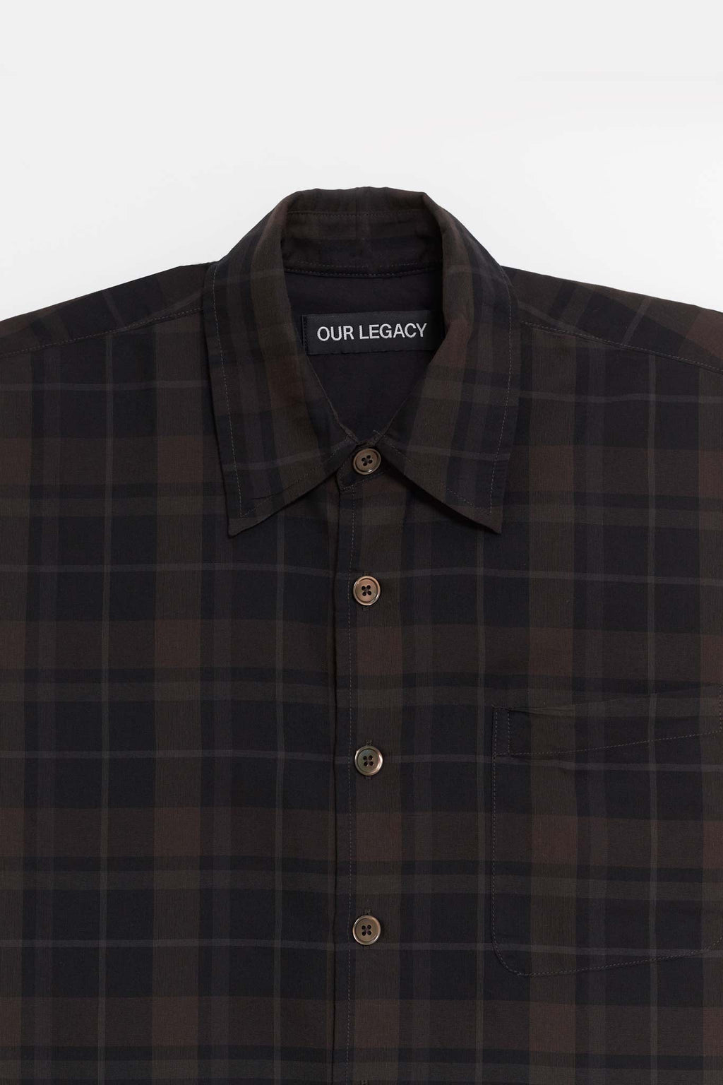OUR LEGACY BLACK SHEER BORROWED SHIRT