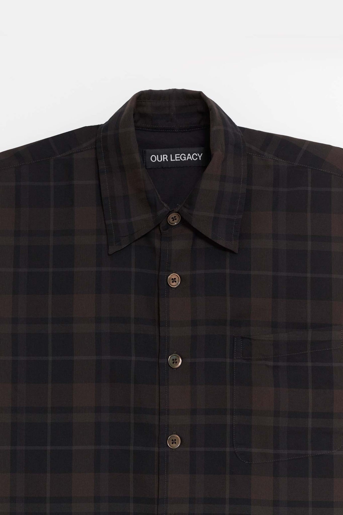 OUR LEGACY BLACK SHEER BORROWED SHIRT