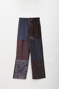 MARINE SERRE PEWTER REGENERATED SCARVES SILK PAJAMA PANTS