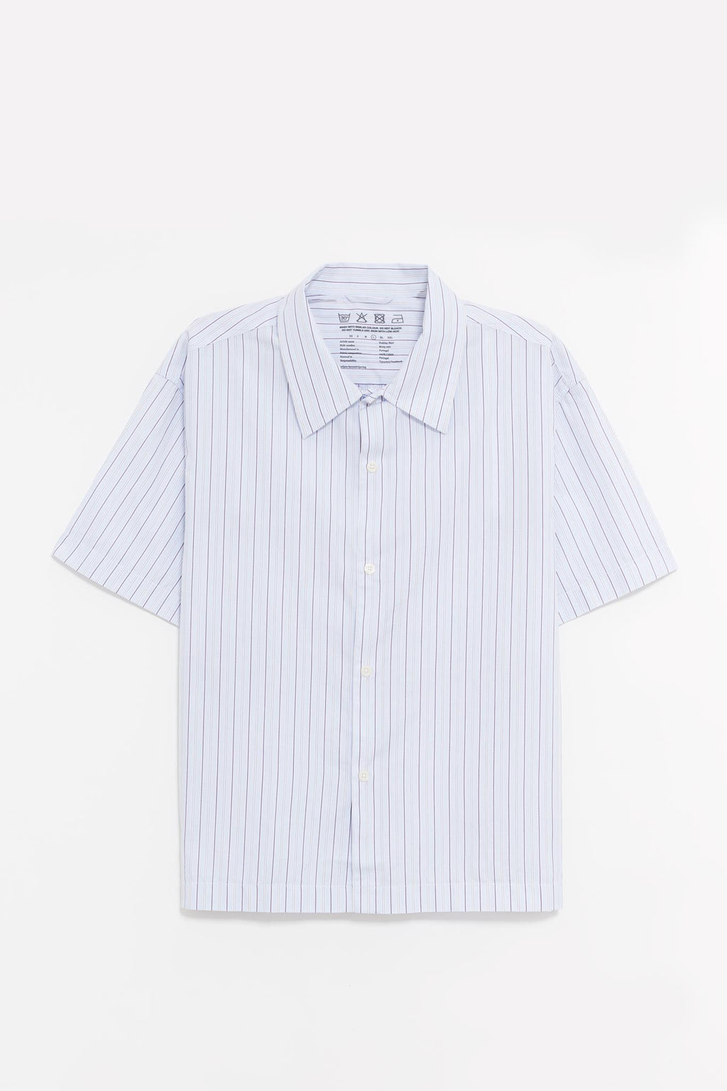 MFPEN LIGHT BLUE BANKER STRIPE HOLIDAY SHIRT