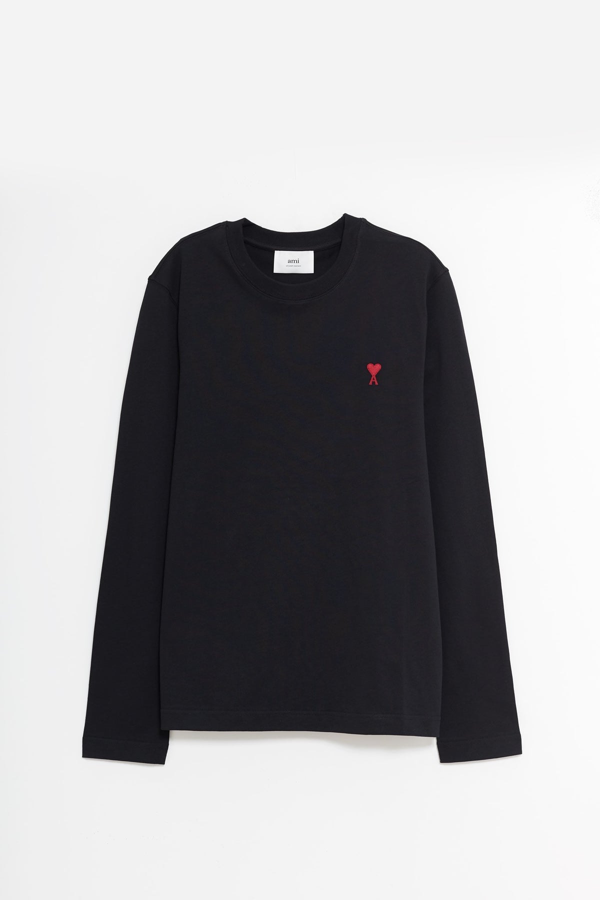 AMI BLACK ADC LS T SHIRT