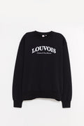 LOUVOIS BLACK LOUVOIS ARCH CREWNECK