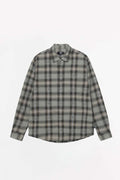 STUSSY GREY MOTIF PLAID SHIRT