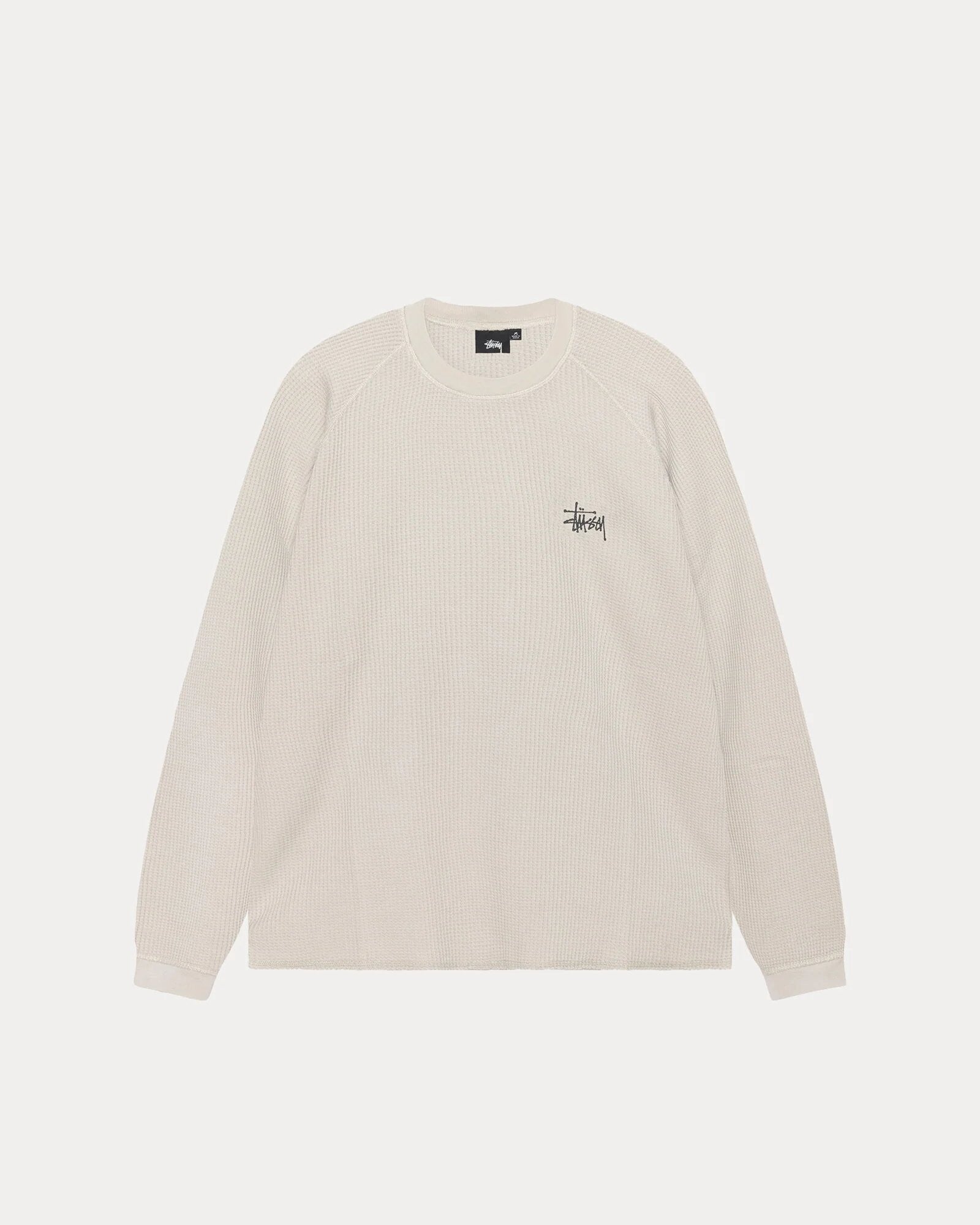 STUSSY BONE RAGLAN THERMAL BASIC STOCK T SHIRT