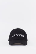 LANVIN BLACK BASEBALL CAP