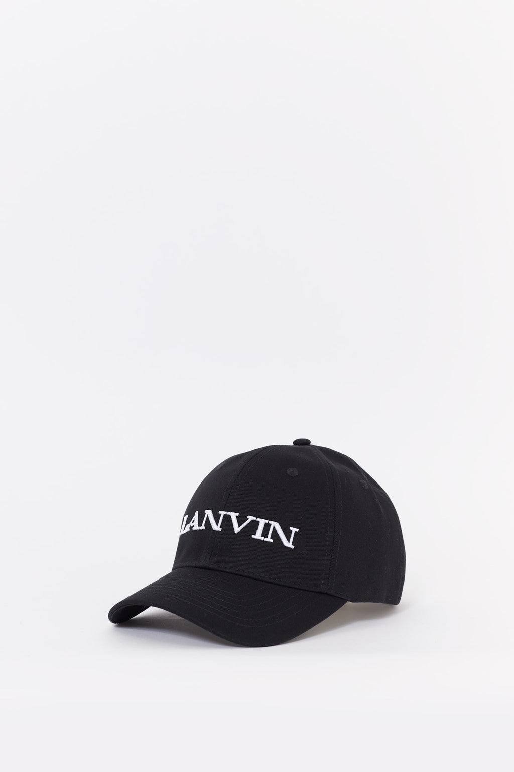 LANVIN BLACK BASEBALL CAP