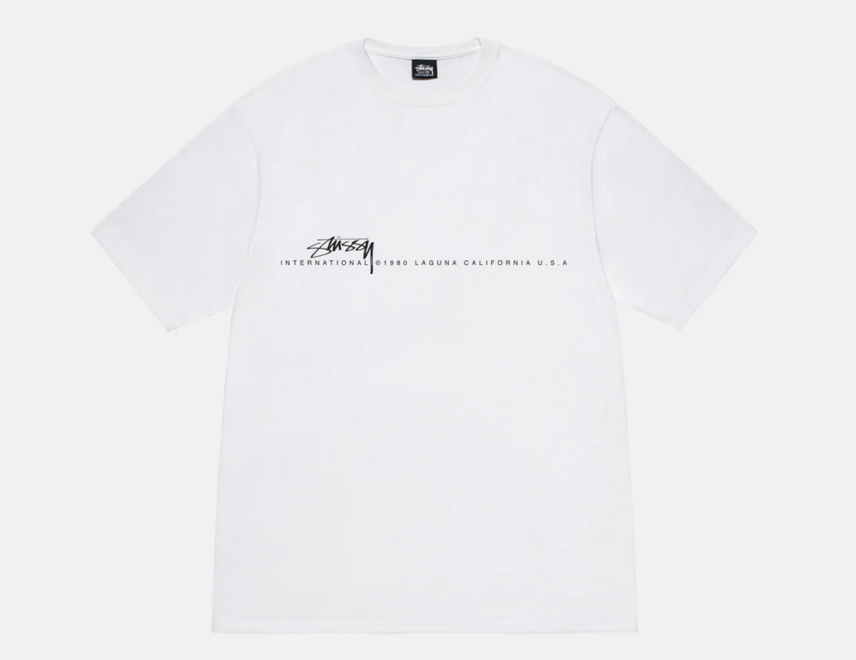 STUSSY WHITE SMOOTH 80 T SHIRT