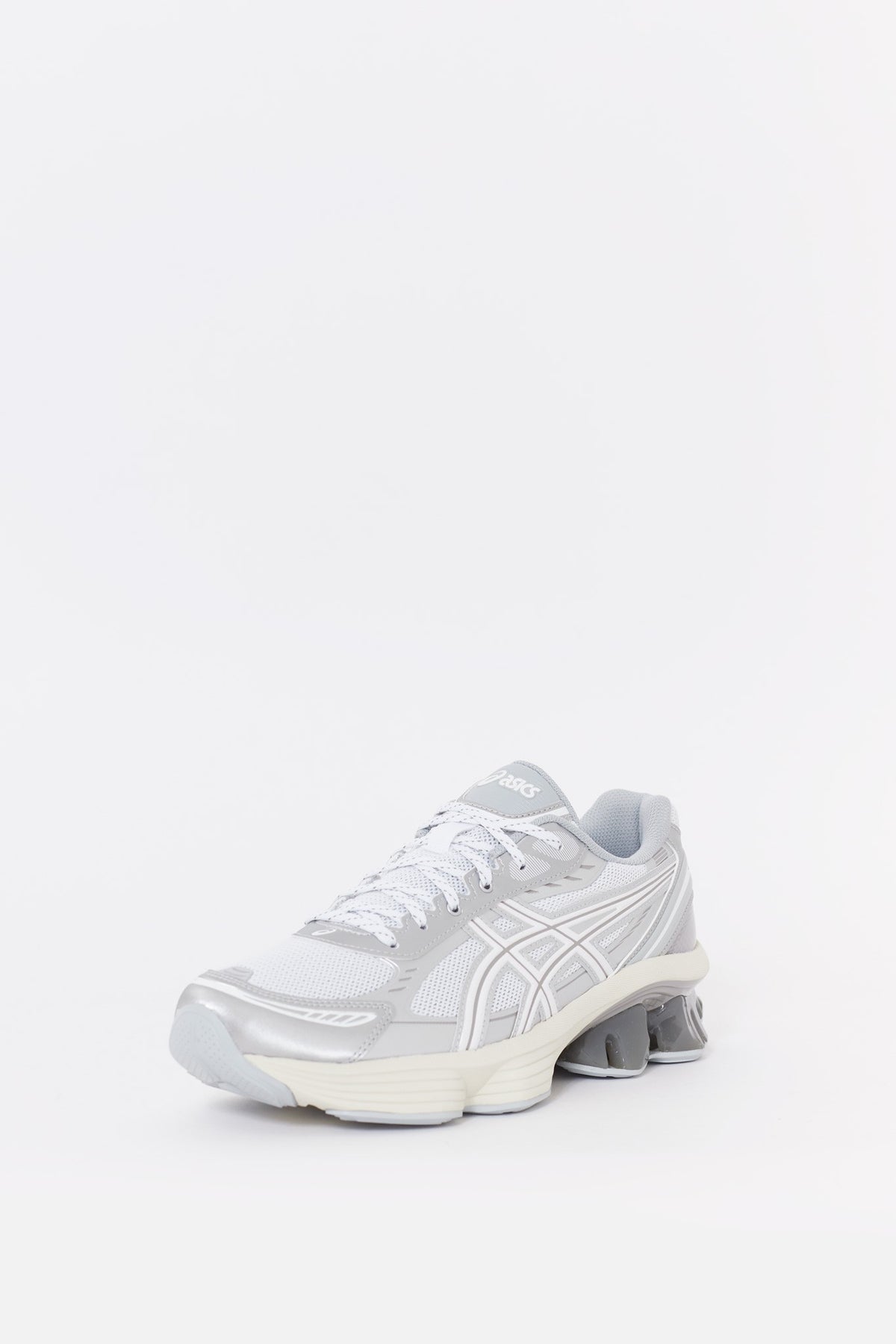 ASICS WHITE GEL KINETIC FLUENT SNEAKERS