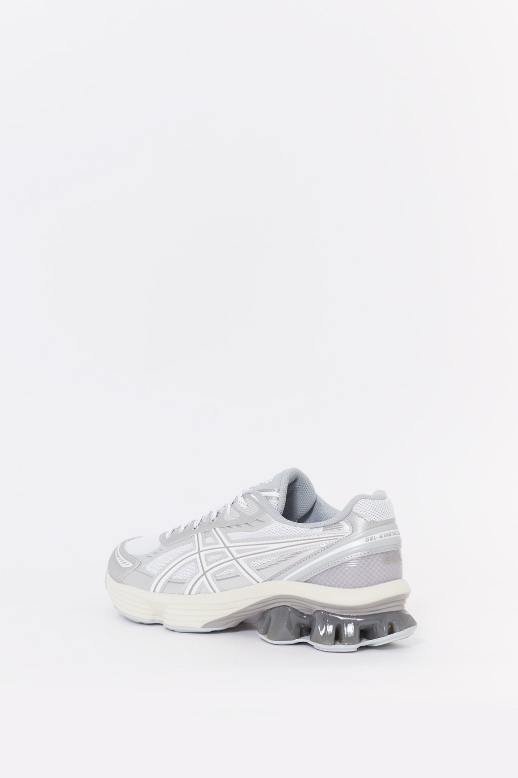 ASICS WHITE GEL KINETIC FLUENT SNEAKERS
