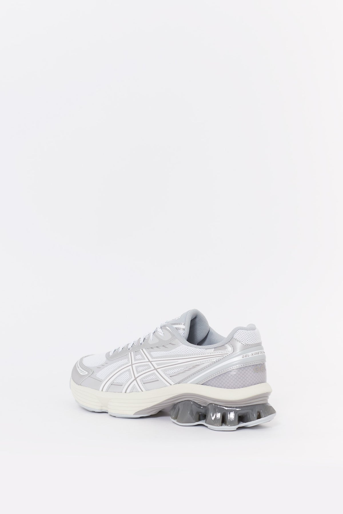 ASICS WHITE GEL KINETIC FLUENT SNEAKERS