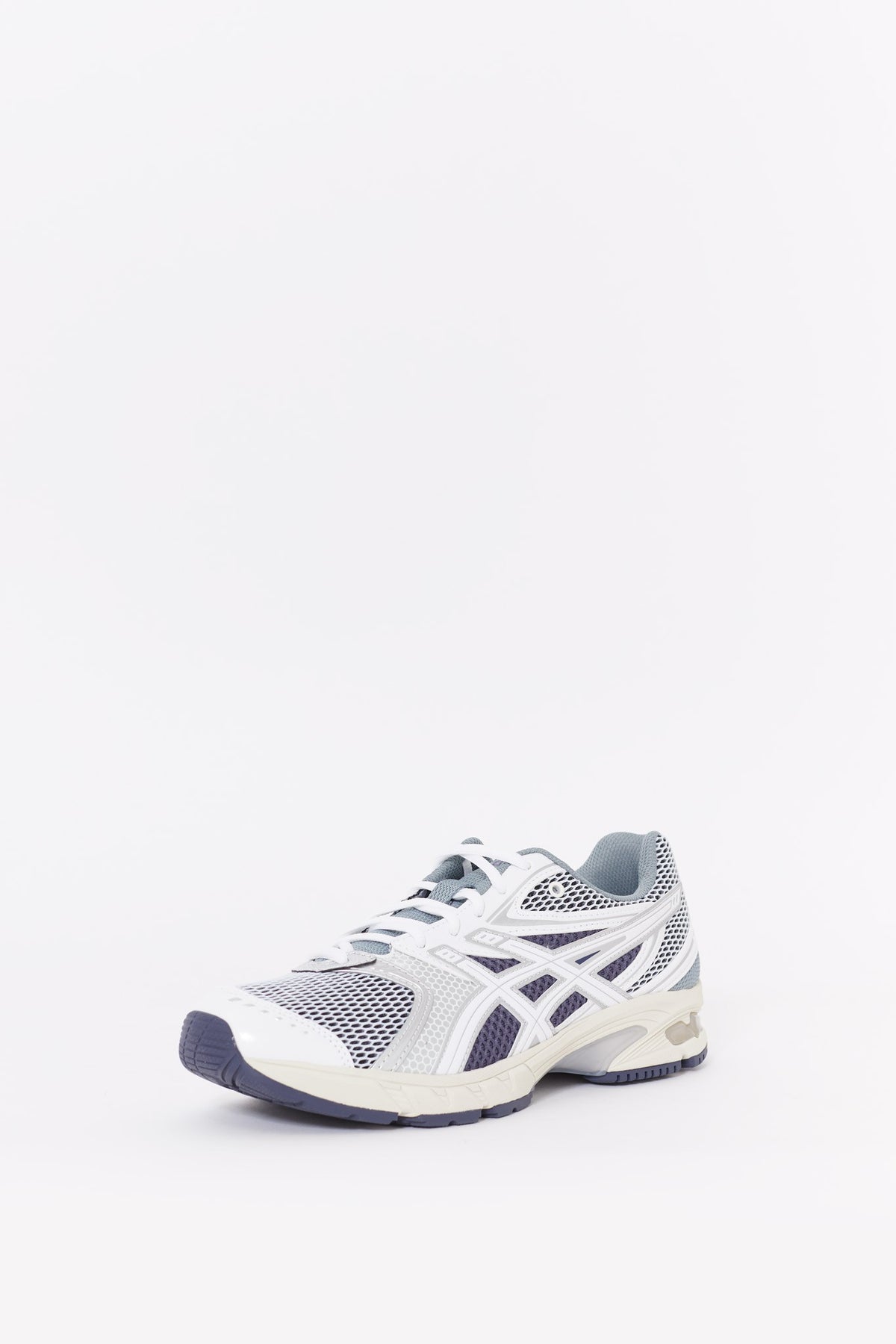 ASICS WHITE PURE SILVER GEL DS TRAINER 14 SNEAKERS