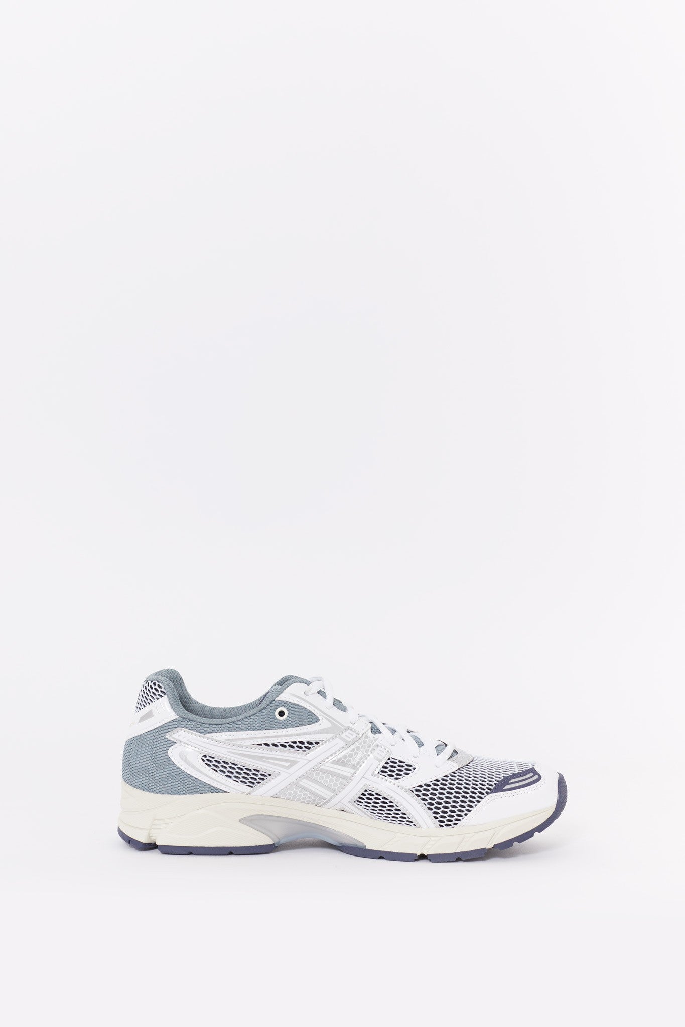 ASICS WHITE PURE SILVER GEL DS TRAINER 14 SNEAKERS