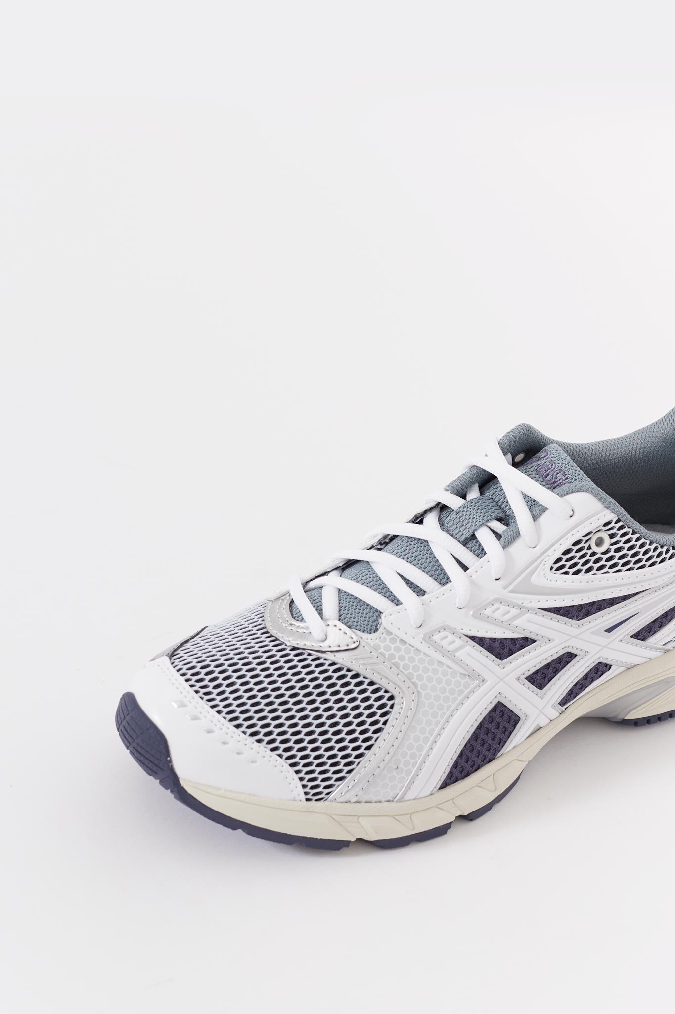 ASICS WHITE PURE SILVER GEL DS TRAINER 14 SNEAKERS