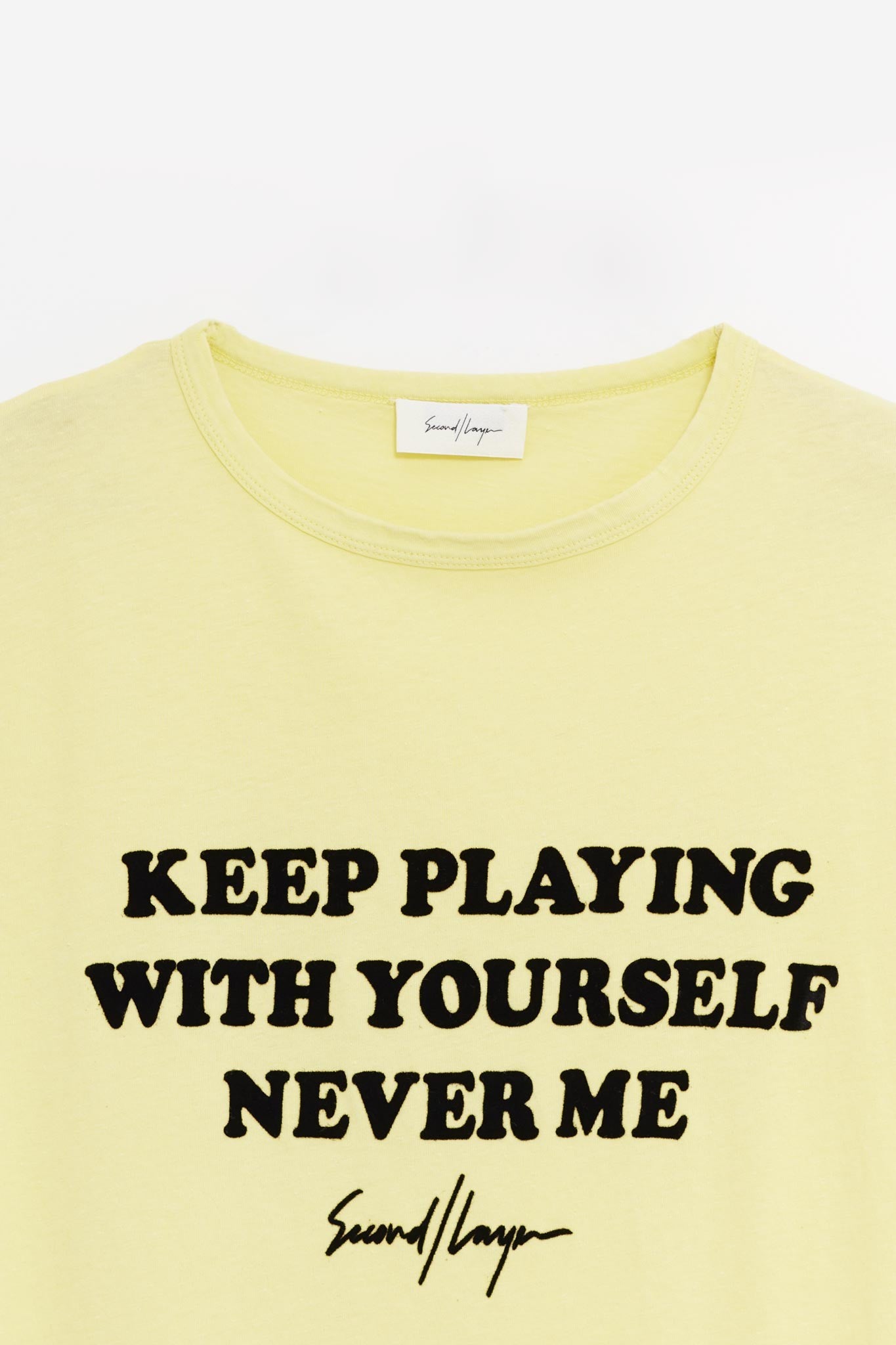 SECOND LAYER YELLOW NIAGARA T SHIRT