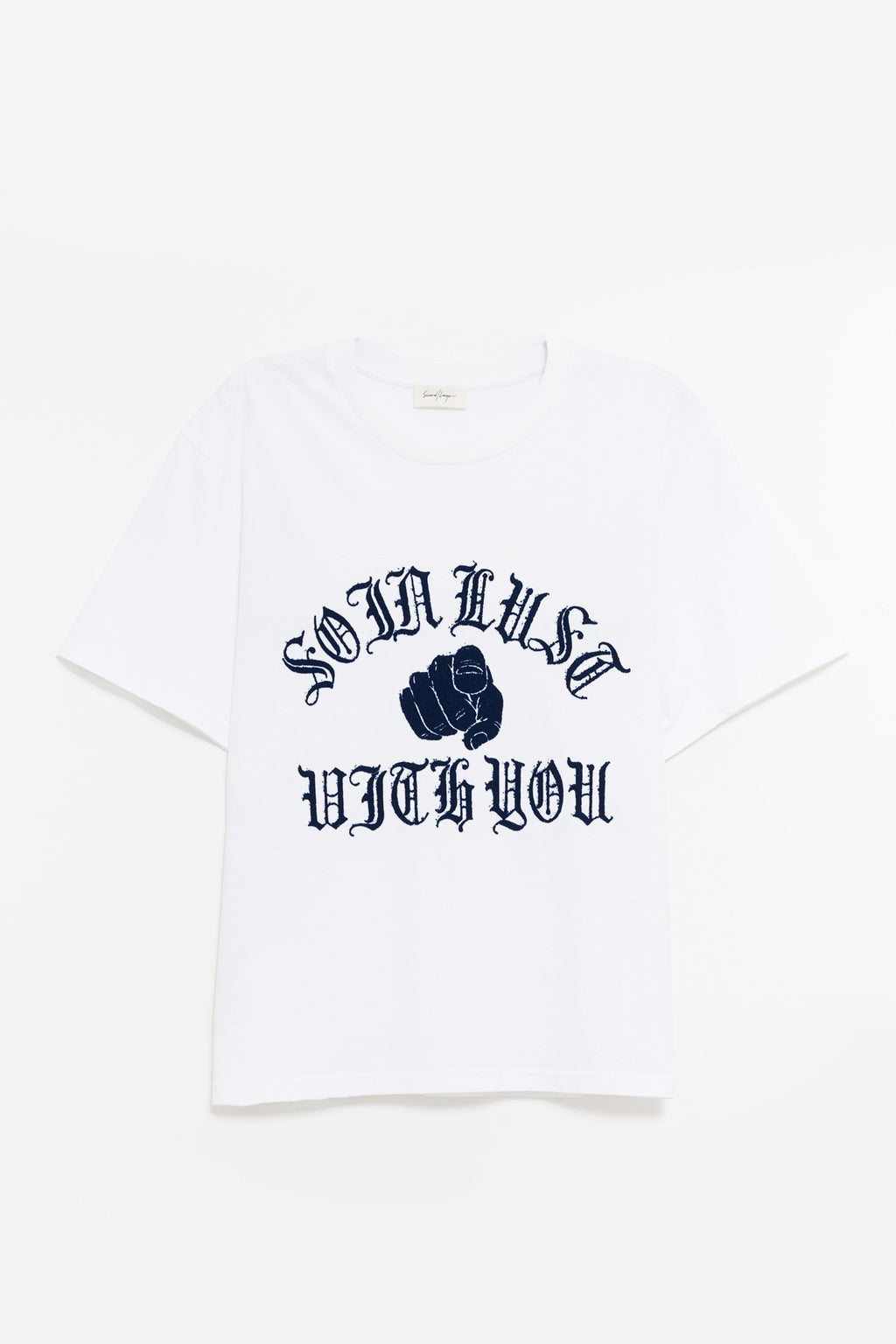 SECOND LAYER WHITE BABY BAGGY T SHIRT