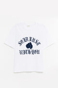 SECOND LAYER WHITE BABY BAGGY T SHIRT