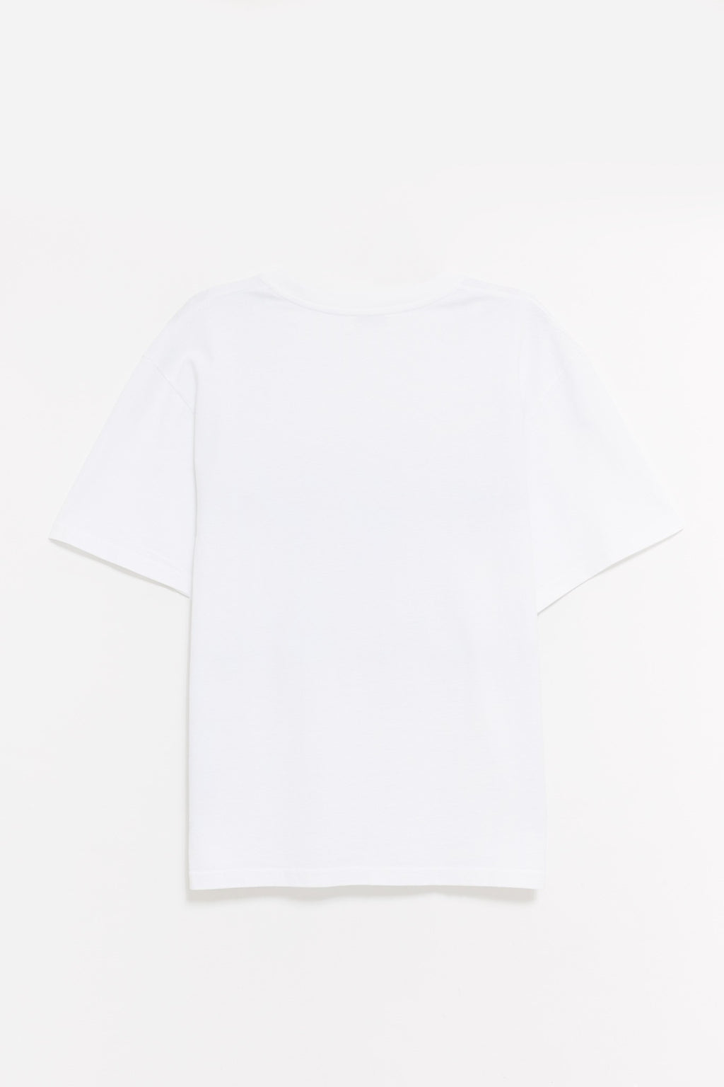 SECOND LAYER WHITE BABY BAGGY T SHIRT