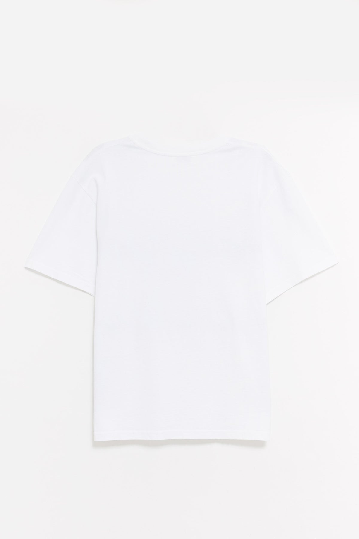 SECOND LAYER WHITE BABY BAGGY T SHIRT