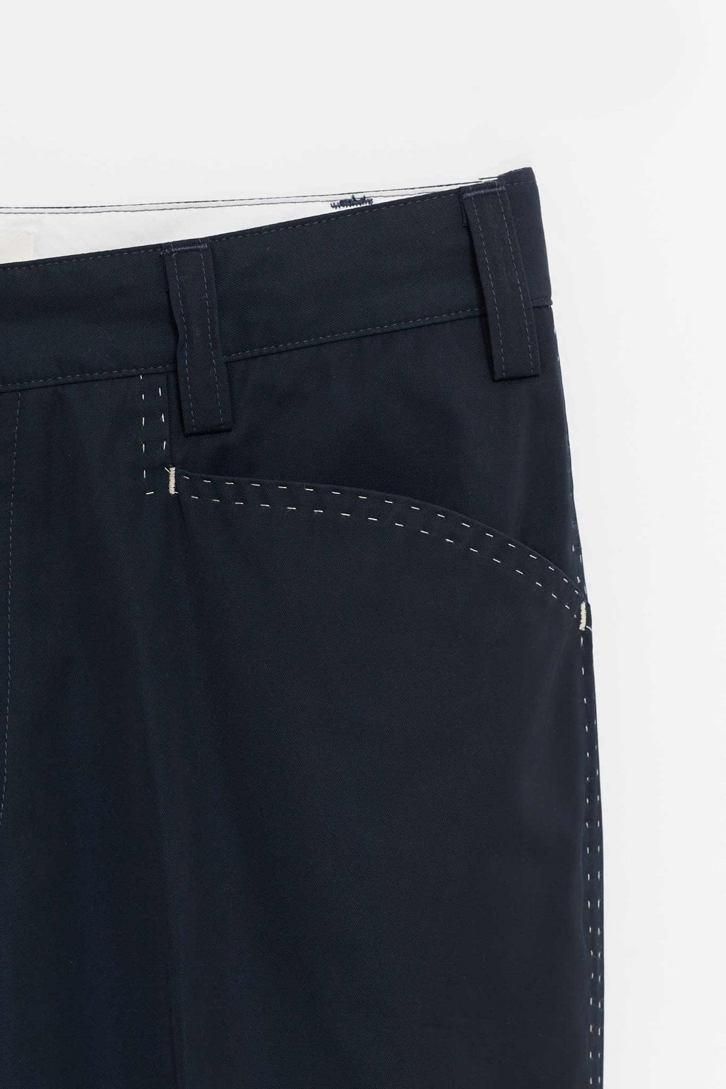 SECOND LAYER NAVY ANGEL TROUSER