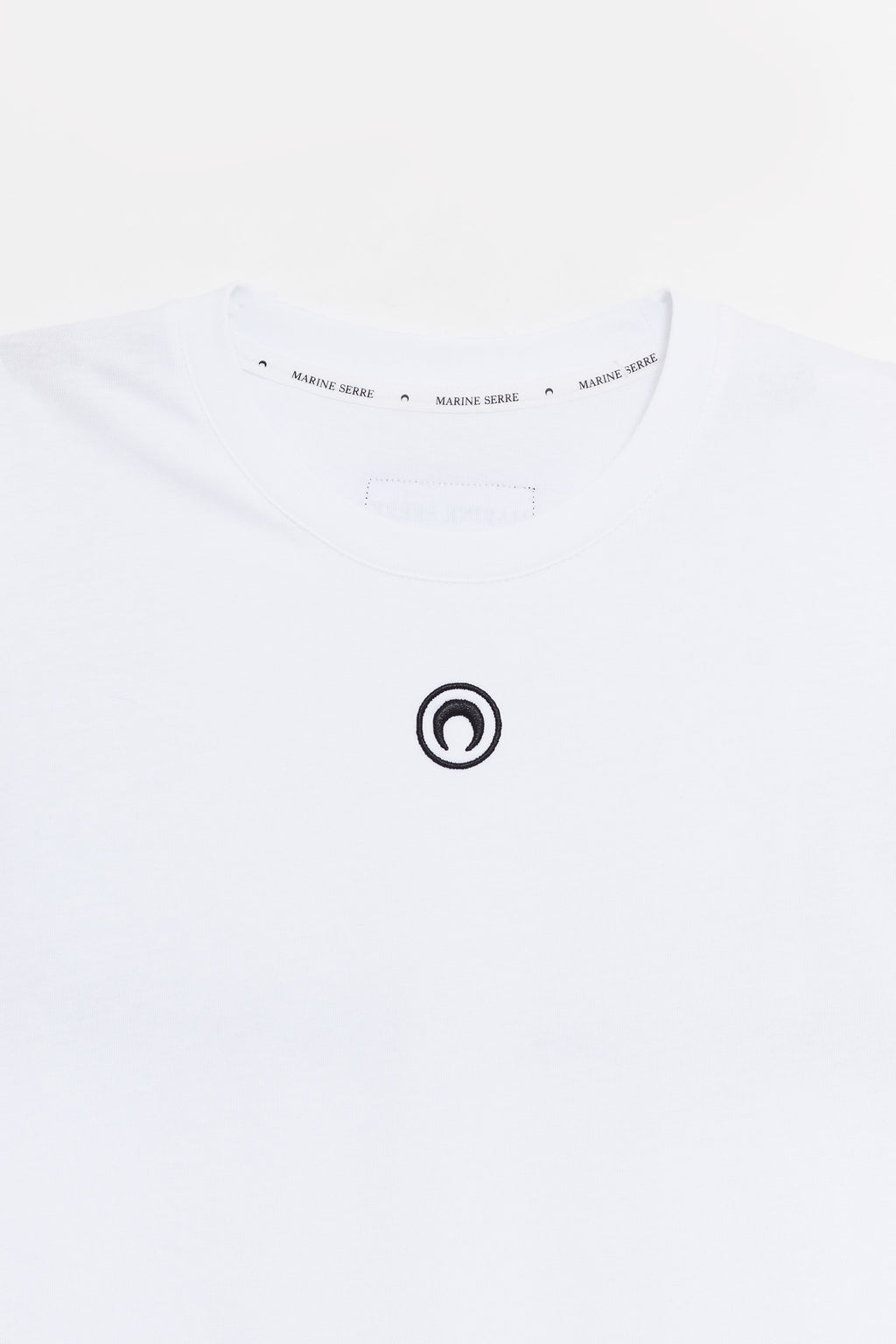 MARINE SERRE WHITE MOON LOGO JERSEY LONG SLEEVES T SHIRT